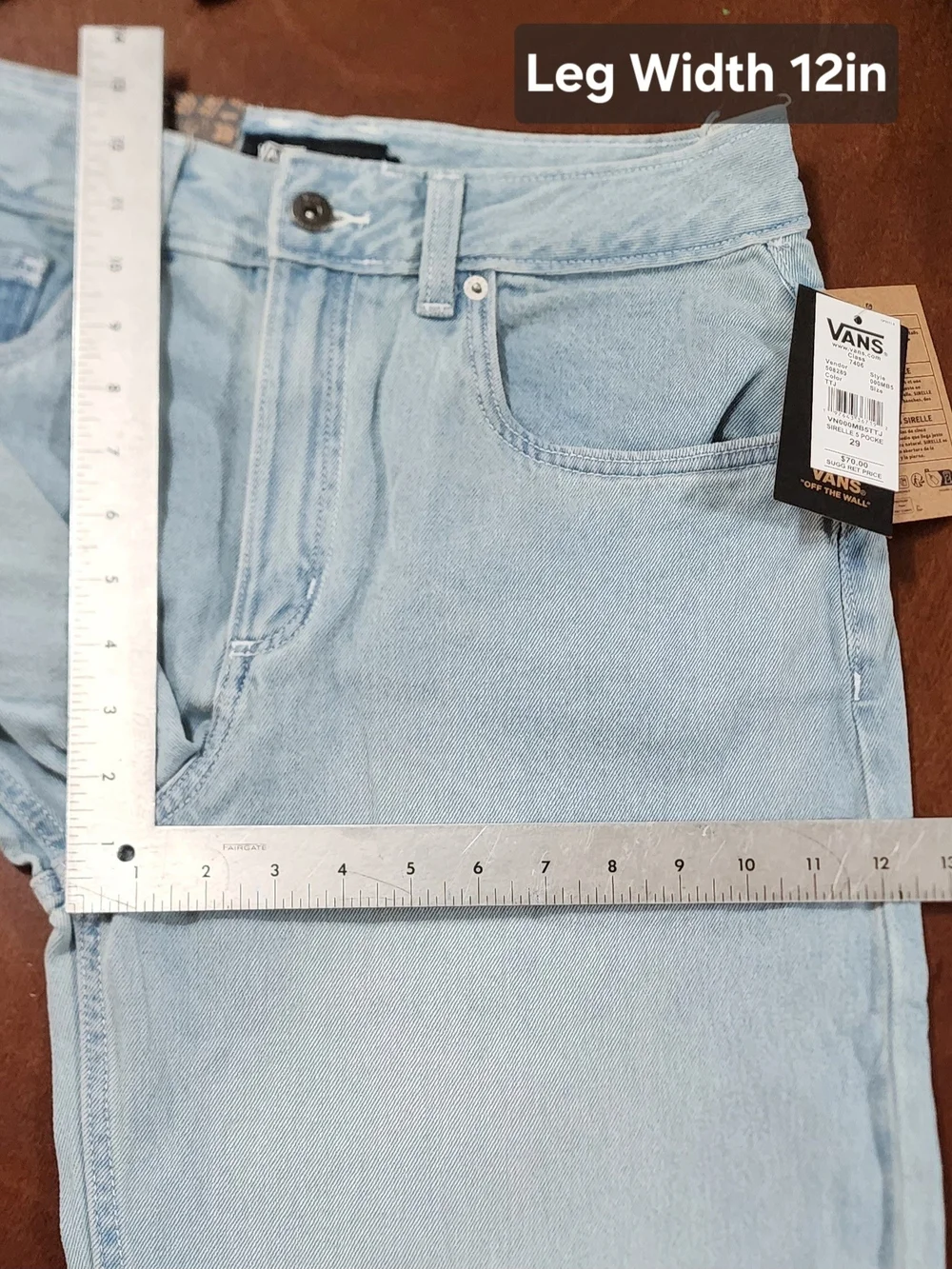 Vans Light Blue High-Rise Wide Leg Jeans SIRELLE 5 POCKET